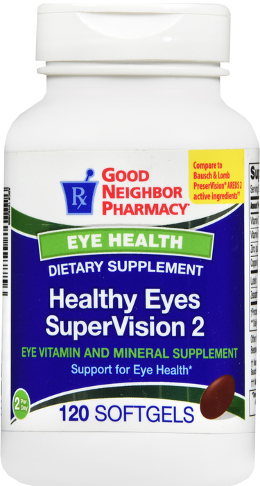 Good Neighbor Pharmacy Healthy Eyes SuperVision 2 Softgels 120ct