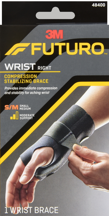 Futuro Compression Stabilizing Wrist Brace Right Small/Medium 1ct