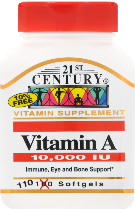 21st Century Vitamin A 10000 IU Softgels 110ct