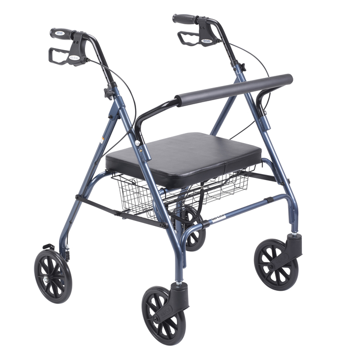 Rollator Heavy Duty Bariatric Blue 500lb