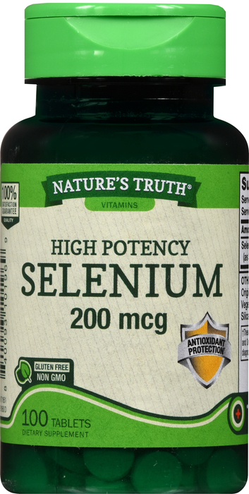 SELENIUM 200MCG TAB 100CT NAT TRUTH