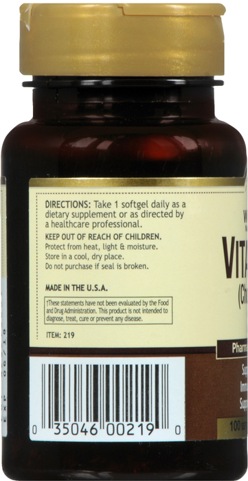 Windmill Vitamin D3 2000IU Softgels 100ct