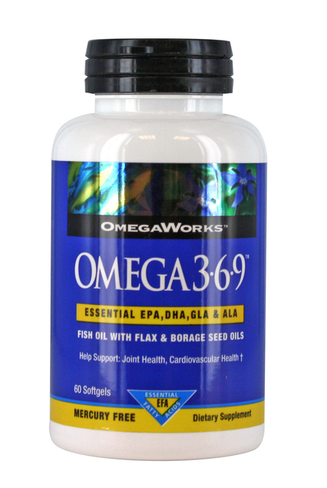 OMEGAWORKS 3-6-9 SOFTGEL 60CT