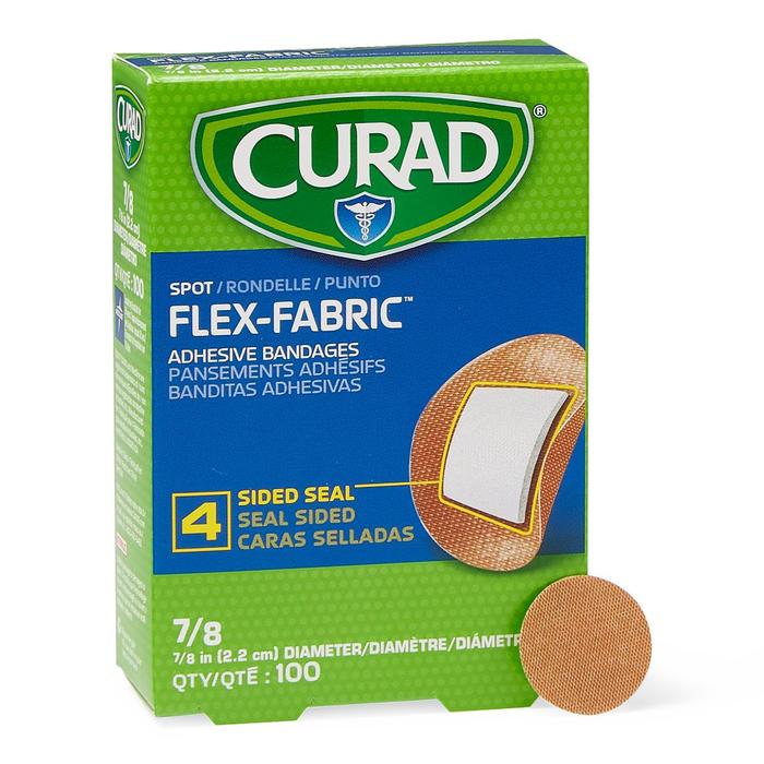 CURAD FLEX FABRC CIR BANDAGE 7/8IN 100CT