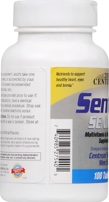 21st Century Sentry Senior Men's 50+ Multivitamin Tablets 100ct