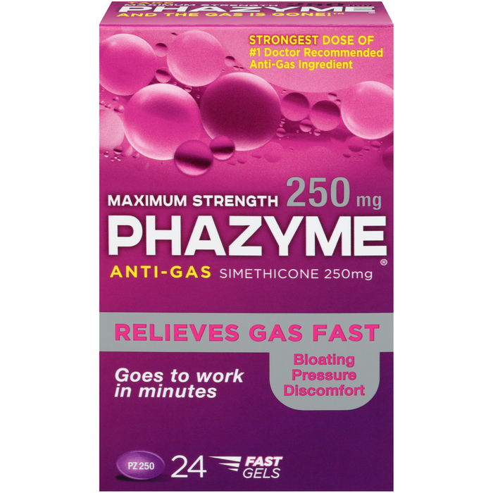 PHAZYME MAX 250MG SOFTGEL 24CT