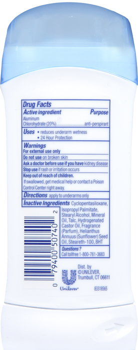 Dove Sensitive Invisible Solid Antiperspirant Deodorant 1.6oz