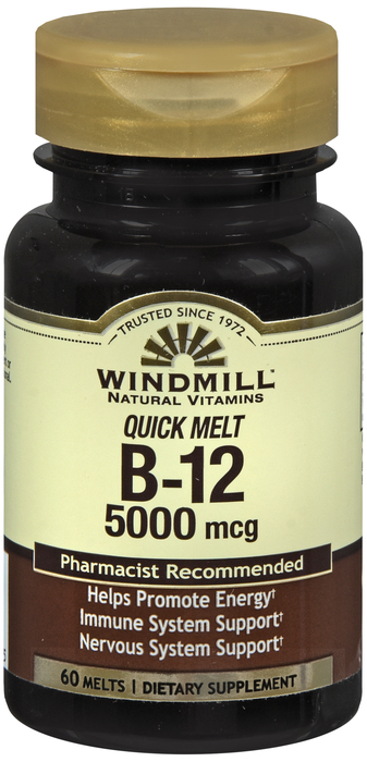 Windmill Vitamin B12 5000mcg Quick Melt 60ct