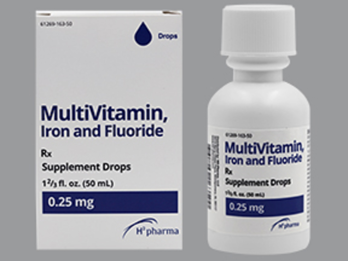 MULTIVITAMIN IRON&FLUOR 0.25MG DRP 50ML