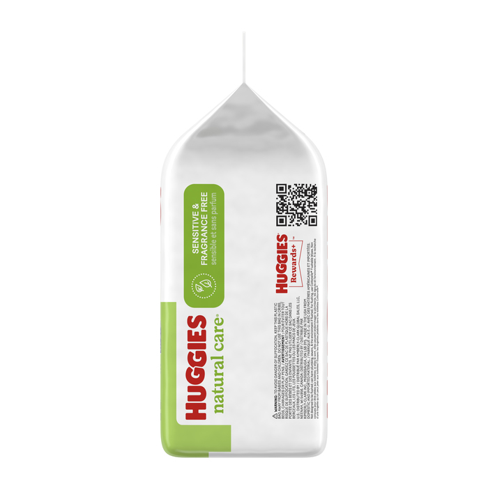 Huggies Natural Care Fragrance Free Wipes 184ct