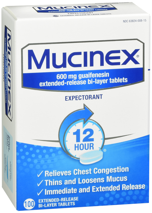 Mucinex Expectorant Tablets 100ct