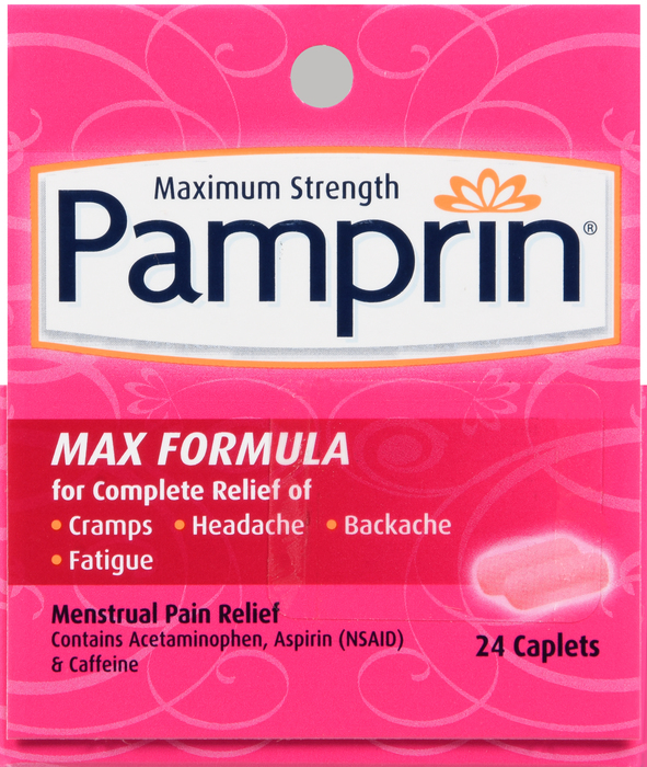 Pamprin Maximum Strength Caplets 24ct