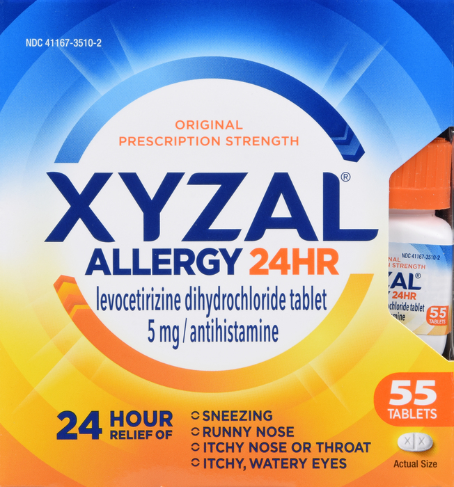 Xyzal 24HR Allergy 5mg Tablet 55ct