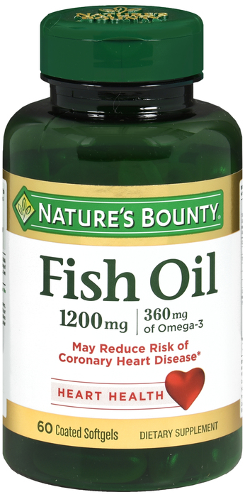 FISH OIL 1200MG EC SGC 60CT NAT BOUNTY