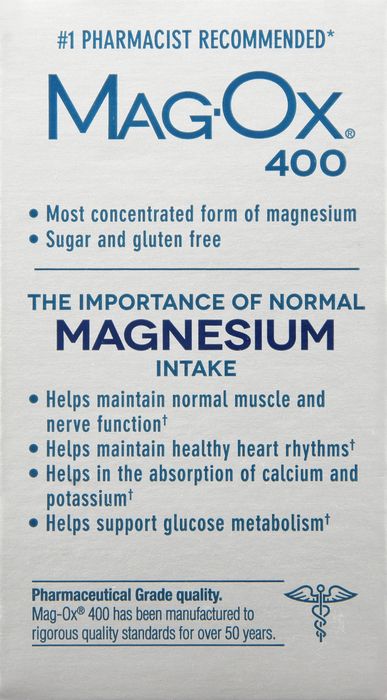 Mag-Ox 400 Magnesium 400mg Dietary Supplement Tablets 60ct