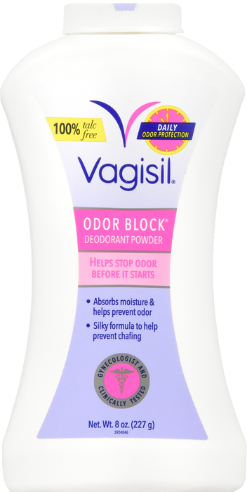 Vagisil Odor Block Deodorant Powder 8oz