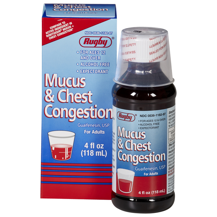 GUAIFENESIN COUGH SYR 118 ML RUGBY