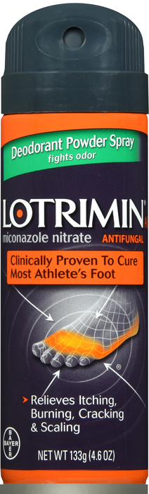 Lotrimin Miconazole Nitrate 2% Deodorant Powder Spray 4.6oz