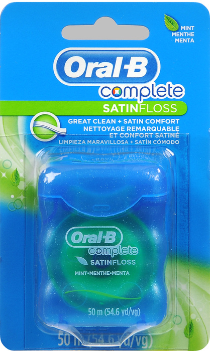 Oral B Complete Satinfloss Mint Dental Floss 1ct