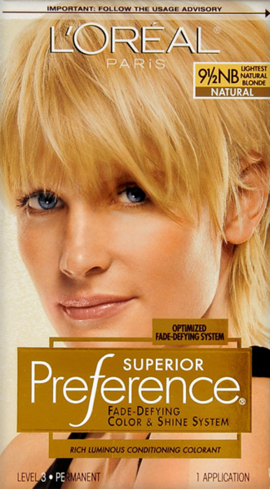 L'Oreal Paris Superior Preference Lightest Natural Blonde Permanent Hair Color 1ct