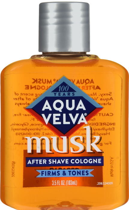 AQUA VELVA MUSK AFTER SHAVE 3.5OZ