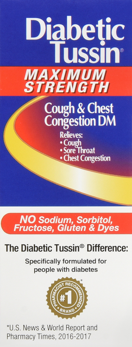 DIABETIC TUSSIN DM MAX STR LIQ 4OZ