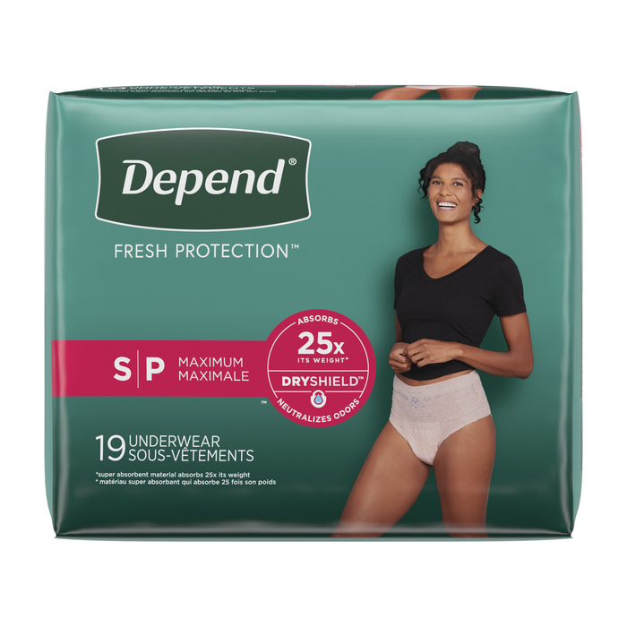 Depend Underwear Maxi Small Woman 2x19ct