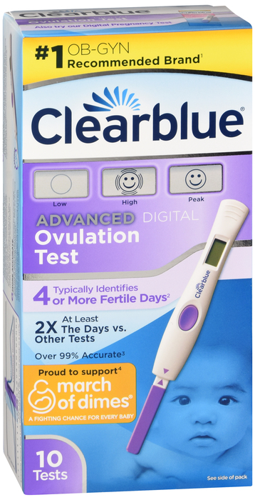 ClearBlue Advanced Digital Ovulation Test 10ct