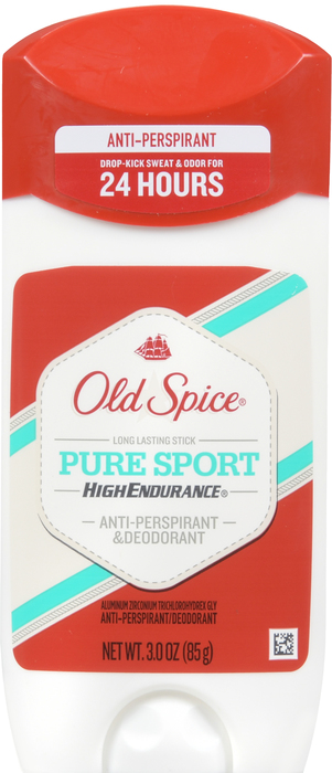 Old Spice High Endurance Solid Pure Sport Deodorant 3oz