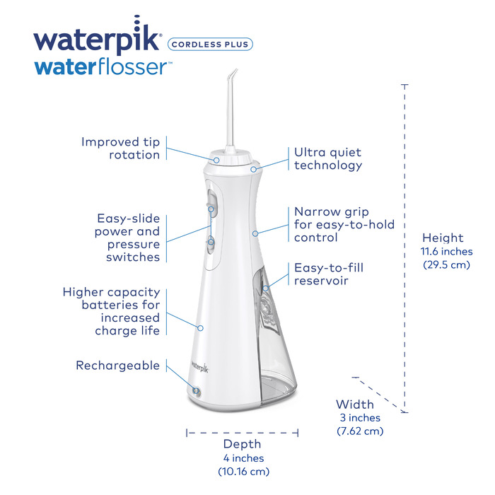 WATERPIK WATER FLOSSER CORDLESS PLUS WP450