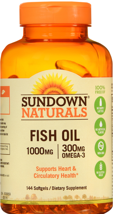 FISH OIL 1000MG SFC 144CT SUNDWN