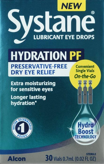 Systane Hydration PF Lubricant Eye Drops Vials 30ct