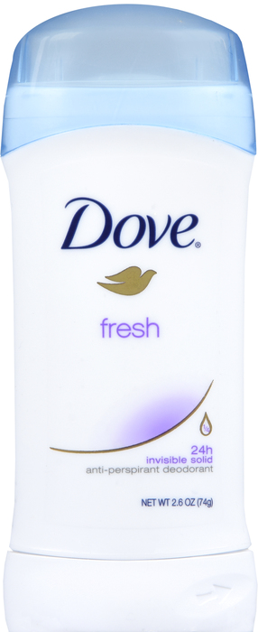 Dove Fresh Invisible Solid Antiperspirant Deodorant 2.6oz