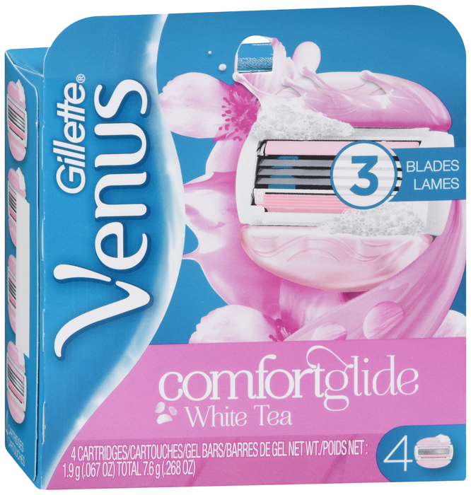 Gill Venus3 Comfortglide White Tea Cartridge 4ct