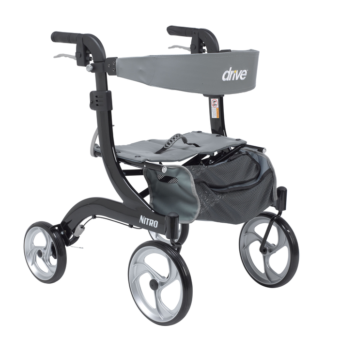 Rollator Nitro Black 10" Casters