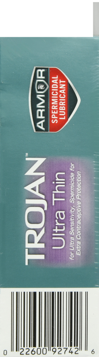 Trojan Ultra Thin Spermicidal Condom 12ct