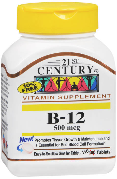 B12 500MCG TAB 110CT 21ST CENT