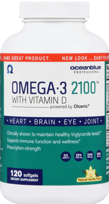 OceanBlue Omega-3 2100mg with Vitamin D Softgels 120ct