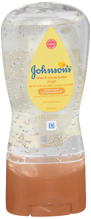 JOHNSONS BABY OIL GEL SHEA/COCOA 6.5OZ