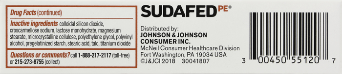 Sudafed PE Head Congestion & Pain Caplets 20ct