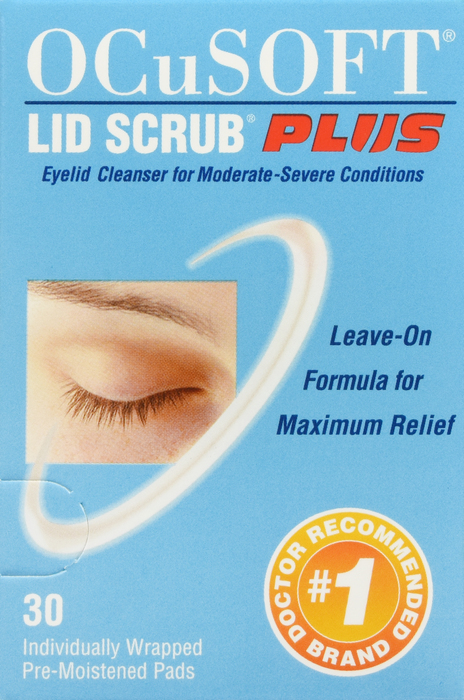 Ocusoft Eyelid Scrub Plus Pre-Moistened Pads 30ct