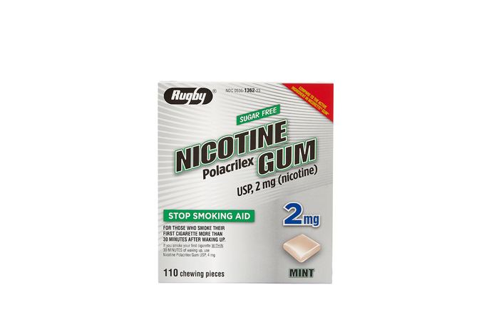 NICOTINE GUM 2MG MINT 110CT WATSON