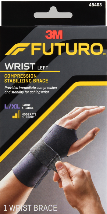 Futuro Compression Stabilizing Wrist Brace Left Large/Extra Large 1ct