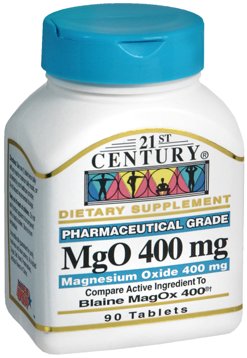 21st Century Magnesium Oxide 400mg Tablets 90ct