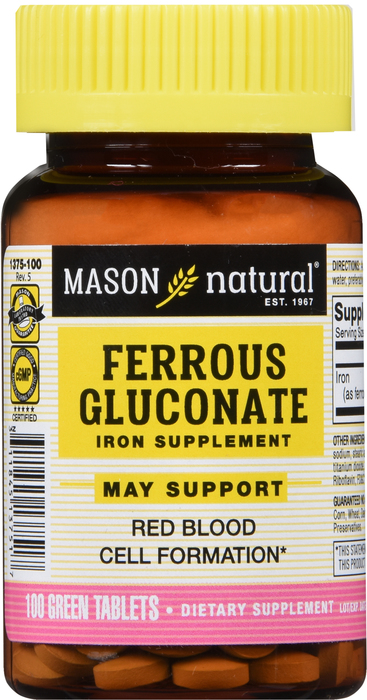 FERROUS GLUC 240MG TABLET 100CT MASON