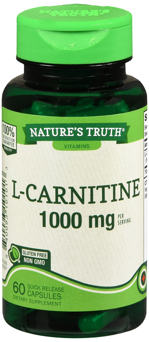 L-CARNITINE 1000 MG CAP 60CT NAT TRU