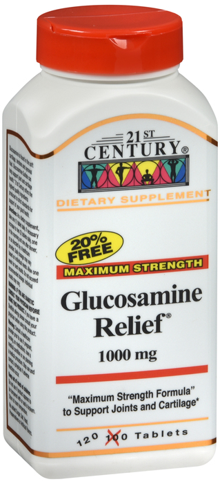 21st Century Glucosamine Relief 1000mg Tablets 120ct