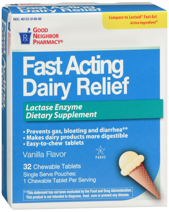 Good Neighbor Pharmacy Fast Acting Dairy Relief Chewable Tablet 32ct