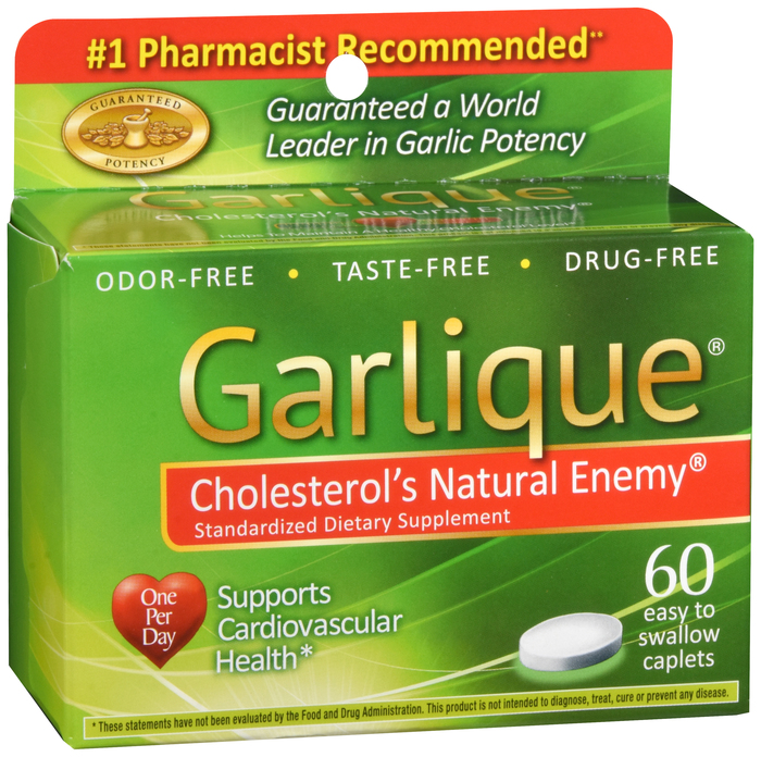 Garlique Healthy Cholesterol Formula Caplets 60ct