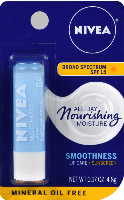 NIVEA LIP CARE KISS SMTH SPF15 6X0.17OZ